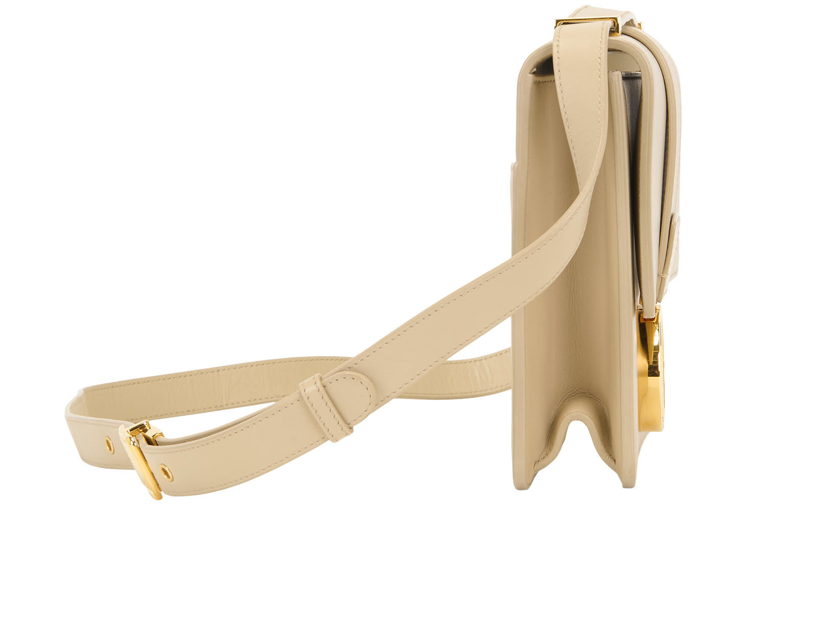 30 Montaigne, &pound;1,600, Handbags, Beige, Leather, Side view